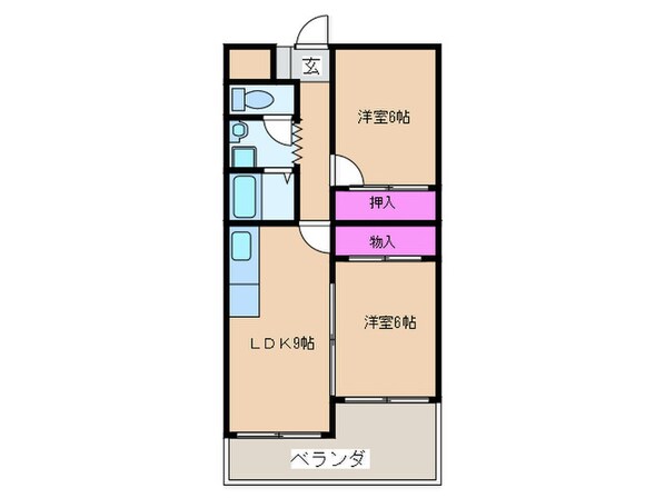 あびこスカイハイツの物件間取画像